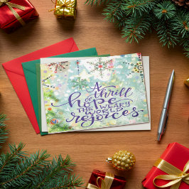 Ein Thrill der Hoffnung Hübsche Inspirivity Christ Karte