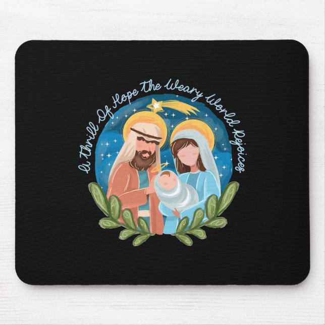 Ein Thrill Hoffnung Die müde Welt freut sich über  Mousepad (Vorne)