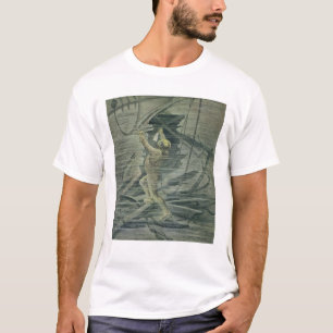 Ein Tiefsee-Taucher, der die Wracke betrachtet T-Shirt