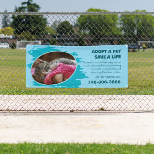 Ein Tier adoptieren - individuelles Fotobanner Banner