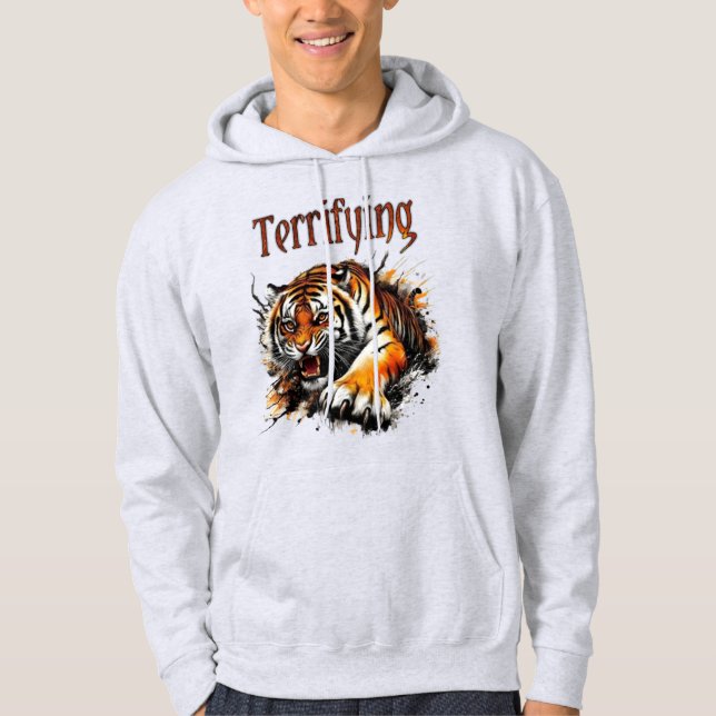 Ein Tiger in Flammen Hoodie (Vorderseite)