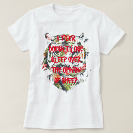 EIN TIGER VERLIERT SLEEP Gag top Gaben T - Shirt