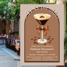 Ein Tini bisschen älter Martini Espresso Braun Bog