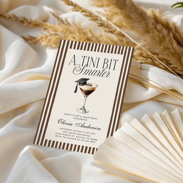 Ein Tini Bisschen Schlauer Espresso Martini Abschl Einladung (Von Creator hochgeladen)