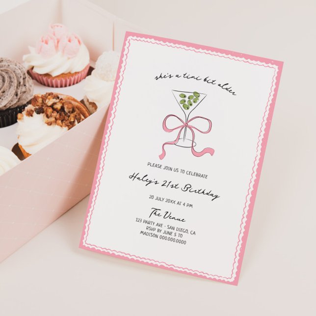 Ein Tini Bit Ältere Quirky Hand gezeichnet Geburts Einladung (Von Creator hochgeladen)