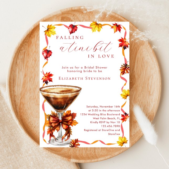 Ein Tini-Bit in Liebe Martini Brautparty Einladung (Von Creator hochgeladen)