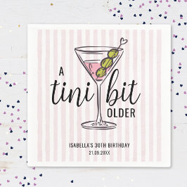 Ein Tini etwas älter Pink Martini betrachtete Gebu Serviette