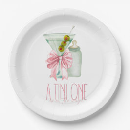 Ein Tini-Mädchen Pappteller