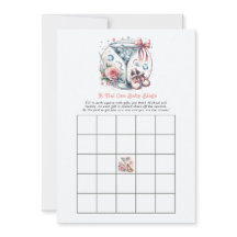 Ein Tini One Baby Shower Bingo Spiel