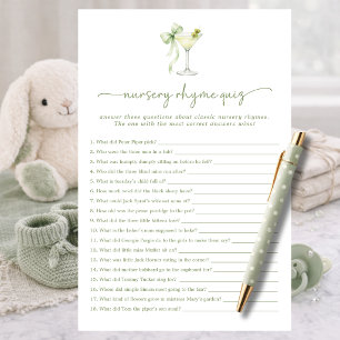 Ein Tini One Baby Shower Kinderreim Quiz Spiel
