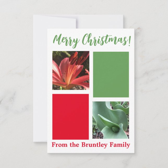 Ein Tipp Z "Frohe Weihnachten" Karte! Dankeskarte (Vorderseite)