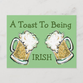 Ein Toast für die Iren Postkarte