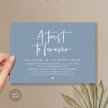 Ein Toast für immer, ein Brunch-Party für Hochzeit Einladung<br><div class="desc">Mit unserer modernen, hochklassigen Design Hochzeitsfeier Einladungskarte geben Sie Ihr Glück immer wieder im Stil (Toast To Forever) bekannt. Unsere "Happily Ever After Brunch Party Celebration Invitation card" ist ideal für Paare, die sich entschieden haben, ein Party zur Feier ihrer Gewerkschaft zu feiern, zu erfreuen und wollen. Mit seinem ausgeklügelten...</div>