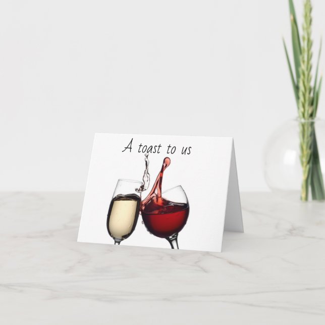 **EIN TOAST FÜR UNS** AUF UNSEREM "JAHRESZEITRAUM" KARTE (Vorderseite)