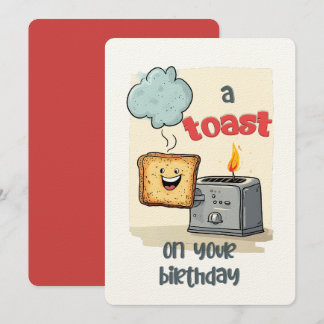 Ein Toast zu dir am Geburtstag! | Ein Geburtstag Einladung