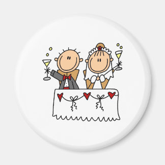 Ein Toast zum Braut- und Bauernmagnet Magnet
