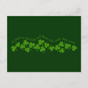 Ein Toast zur irischen Postkarte