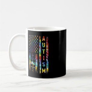 Ein tolles Autismus-Bewusstsein-Monatsdesign mit A Kaffeetasse