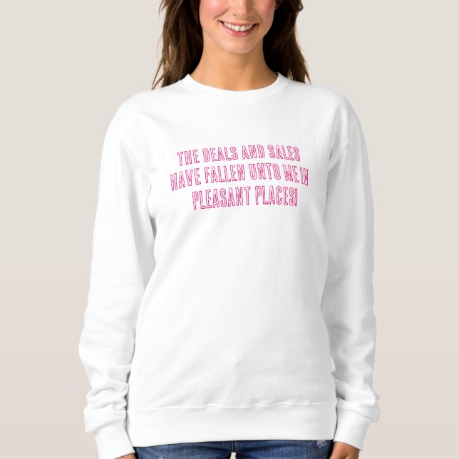 Ein tolles Christliches Einkaufsangebot. Magenta Sweatshirt (Vorderseite)