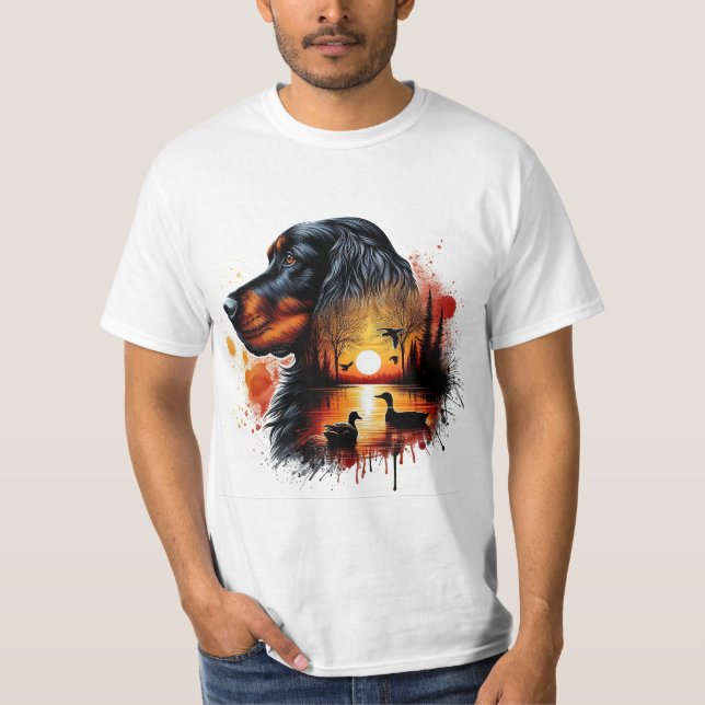 Ein tolles Design für einen Jordansetter Hund. T-Shirt (Vorderseite)