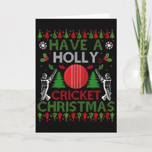 Ein tolles Holly Cricket Weihnachten lustiges häss Karte