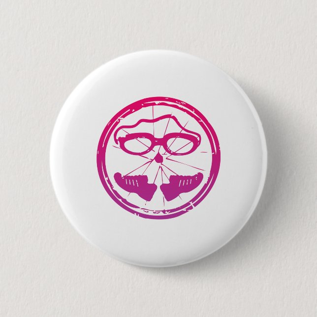 Ein tolles Triathlon-Geschenk für Ihren Freund ode Button (Vorderseite)