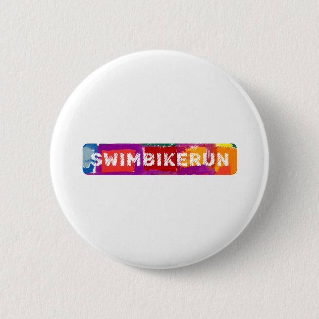 Ein tolles Triathlon-Geschenk für Ihren Freund ode Button (Vorderseite)