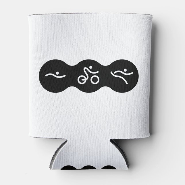 Ein tolles Triathlon-Geschenk für Ihren Freund ode Dosenkühler (Vorderseite)