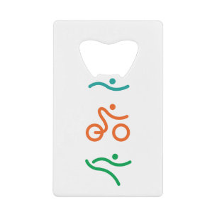 Ein tolles Triathlon Geschenk für Ihren Freund ode Geldbeutel Flaschenöffner