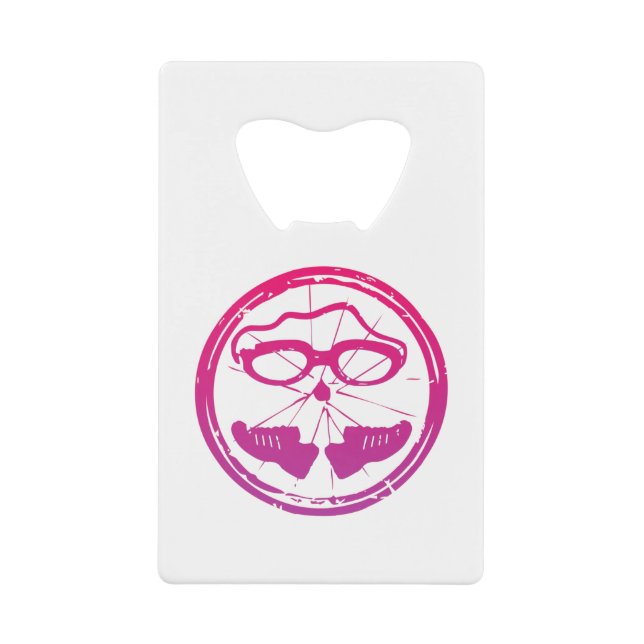 Ein tolles Triathlon-Geschenk für Ihren Freund ode Geldbeutel Flaschenöffner (Vorderseite)