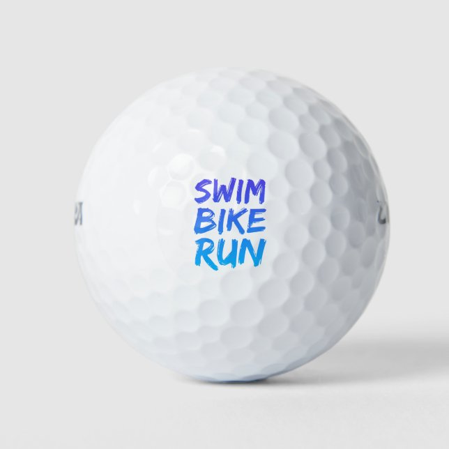 Ein tolles Triathlon-Geschenk für Ihren Freund ode Golfball (Vorderseite)