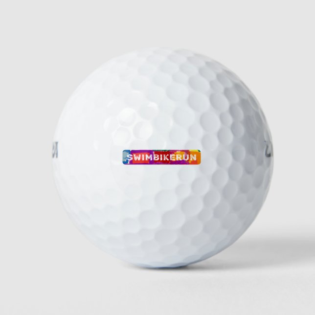 Ein tolles Triathlon-Geschenk für Ihren Freund ode Golfball (Vorderseite)
