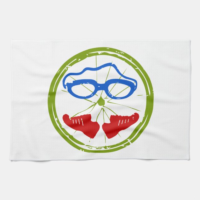 Ein tolles Triathlon-Geschenk für Ihren Freund ode Küchentuch (Horizontal)