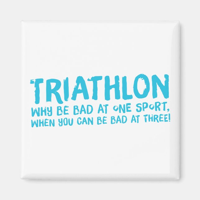 Ein tolles Triathlon-Geschenk für Ihren Freund ode Magnet (Vorne)