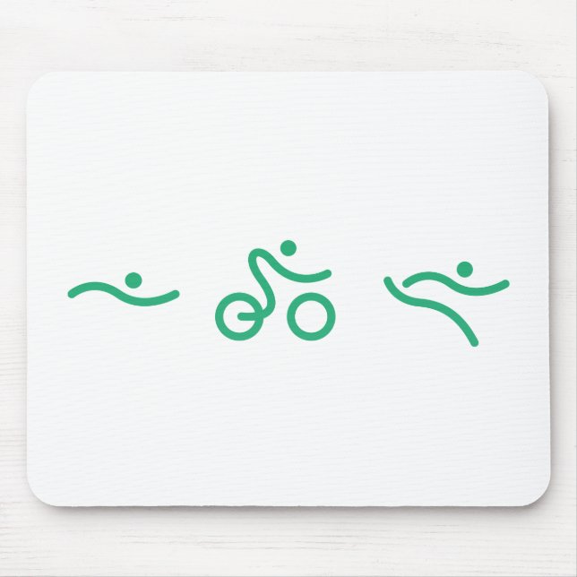 Ein tolles Triathlon-Geschenk für Ihren Freund ode Mousepad (Vorne)