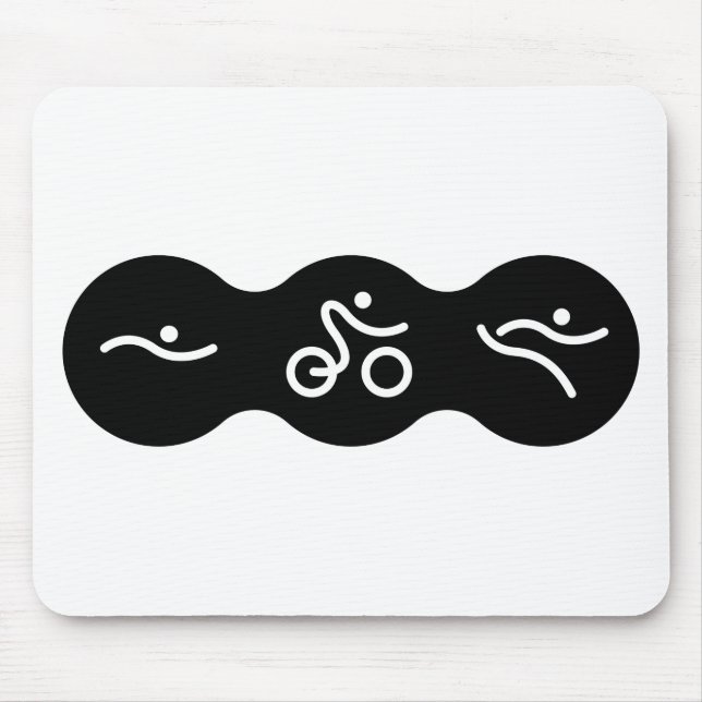 Ein tolles Triathlon-Geschenk für Ihren Freund ode Mousepad (Vorne)