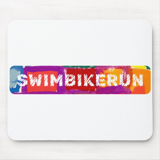Ein tolles Triathlon-Geschenk für Ihren Freund ode Mousepad (Vorne)
