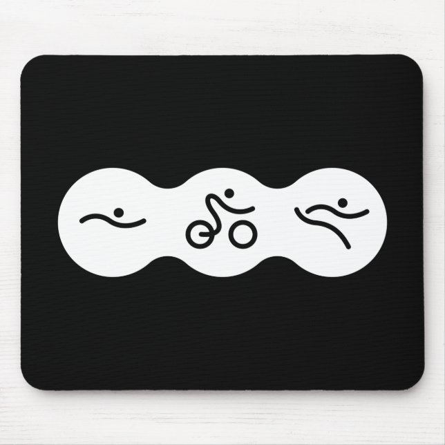 Ein tolles Triathlon-Geschenk für Ihren Freund ode Mousepad (Vorne)