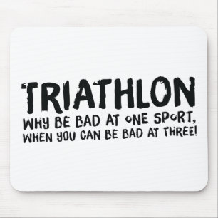 Ein tolles Triathlon-Geschenk für Ihren Freund ode Mousepad