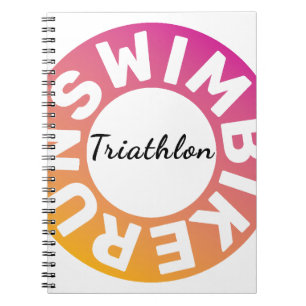 Ein tolles Triathlon-Geschenk für Ihren Freund ode Notizblock