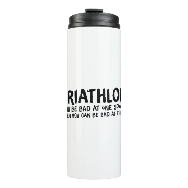 Ein tolles Triathlon-Geschenk für Ihren Freund ode Thermosbecher (Vorderseite)