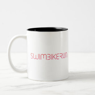 Ein tolles Triathlon-Geschenk für Ihren Freund ode Zweifarbige Tasse