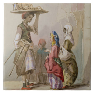 Ein Topfverkäufer, c.1855 Fliese
