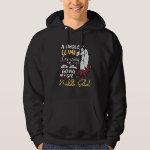 Ein totales Llama-Lernen geht in der Mittelschule Hoodie