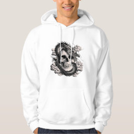 Ein Totenkopf mit einem chinesischen Drachen in Sc Hoodie