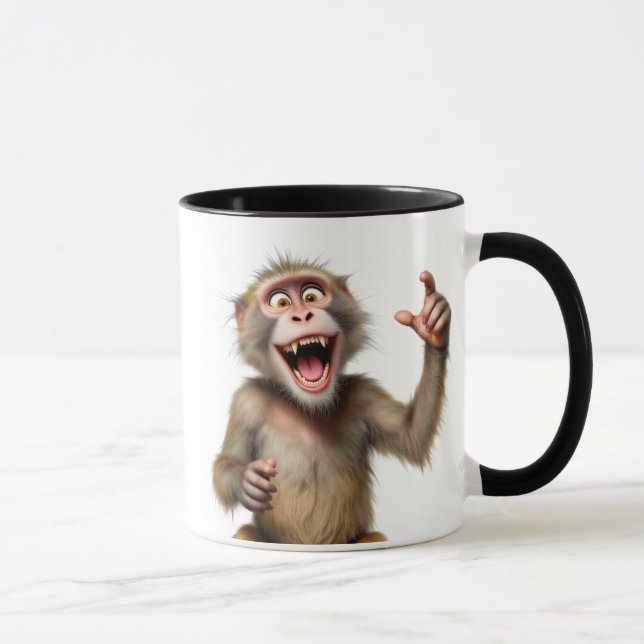 Ein toter Affe zeigt die Größe... Tasse (Rechts)