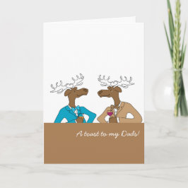 Ein Toto auf meine Zwei-Vater-Karte Dankeskarte