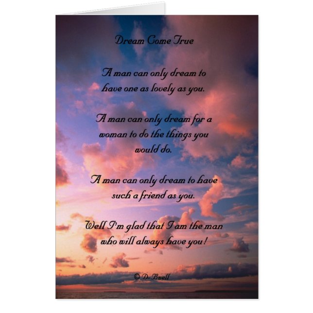 Ein Traum kommen wahr (Vorne)