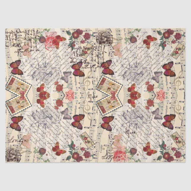 Ein Traum vom Roten Schmetterling Seidenpapier (Vorderseite)