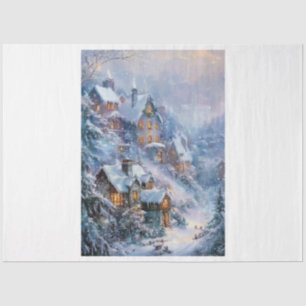 Ein Traumdorf für Weihnachten Seidenpapier